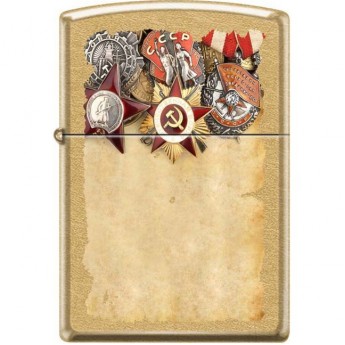 Зажигалка ZIPPO 207G RUSSIAN MEDALS Зажигалка ZIPPO 207G RUSSIAN MEDALS